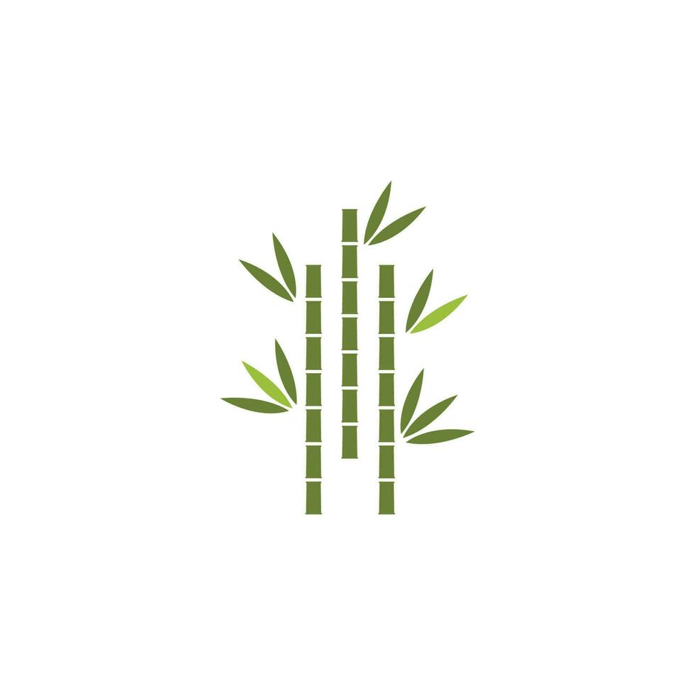 ícone de vetor de modelo de logotipo de bambu