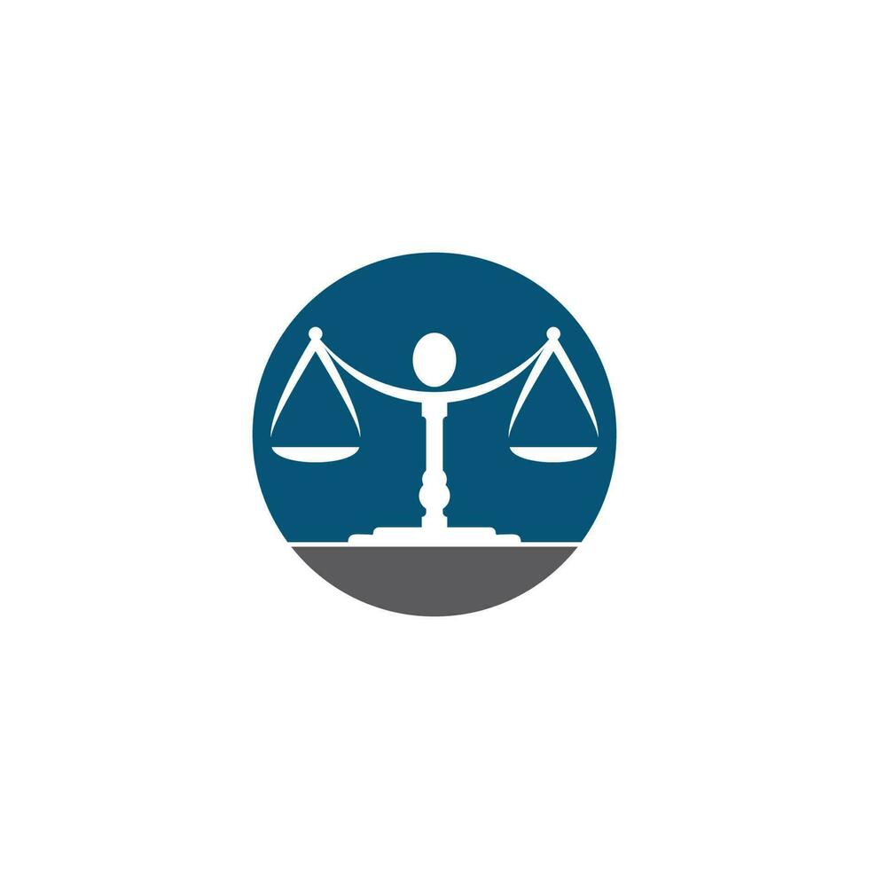 modelo de logotipo de direito da justiça vetor