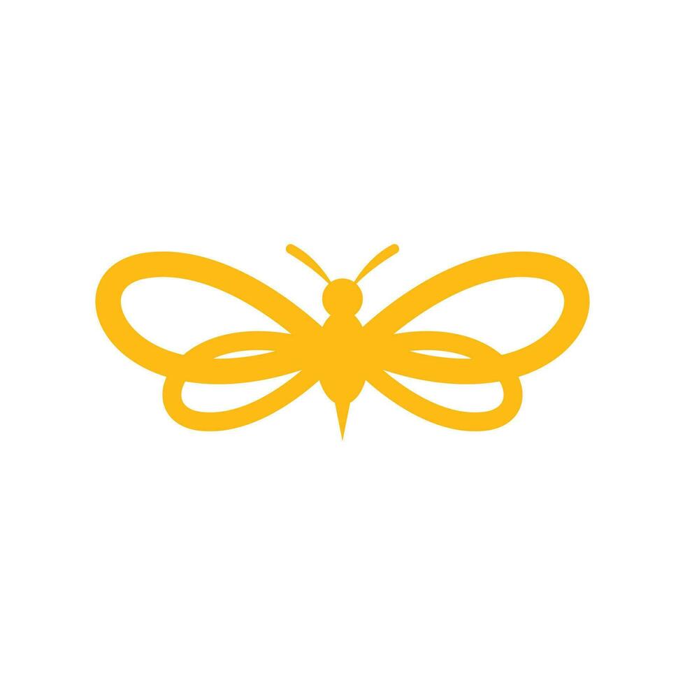 abelha logotipo modelo vetor ícone
