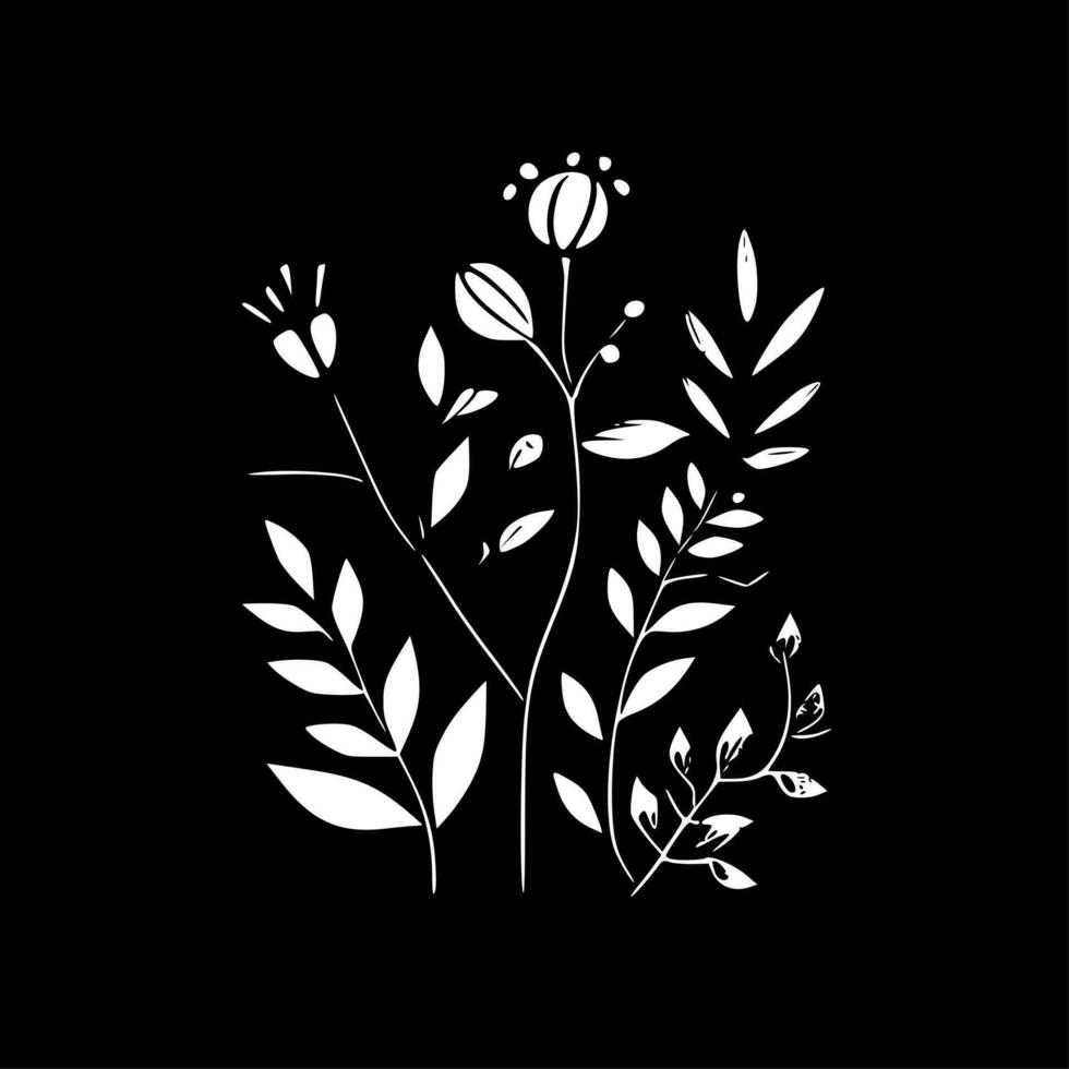 floral - minimalista e plano logotipo - vetor ilustração