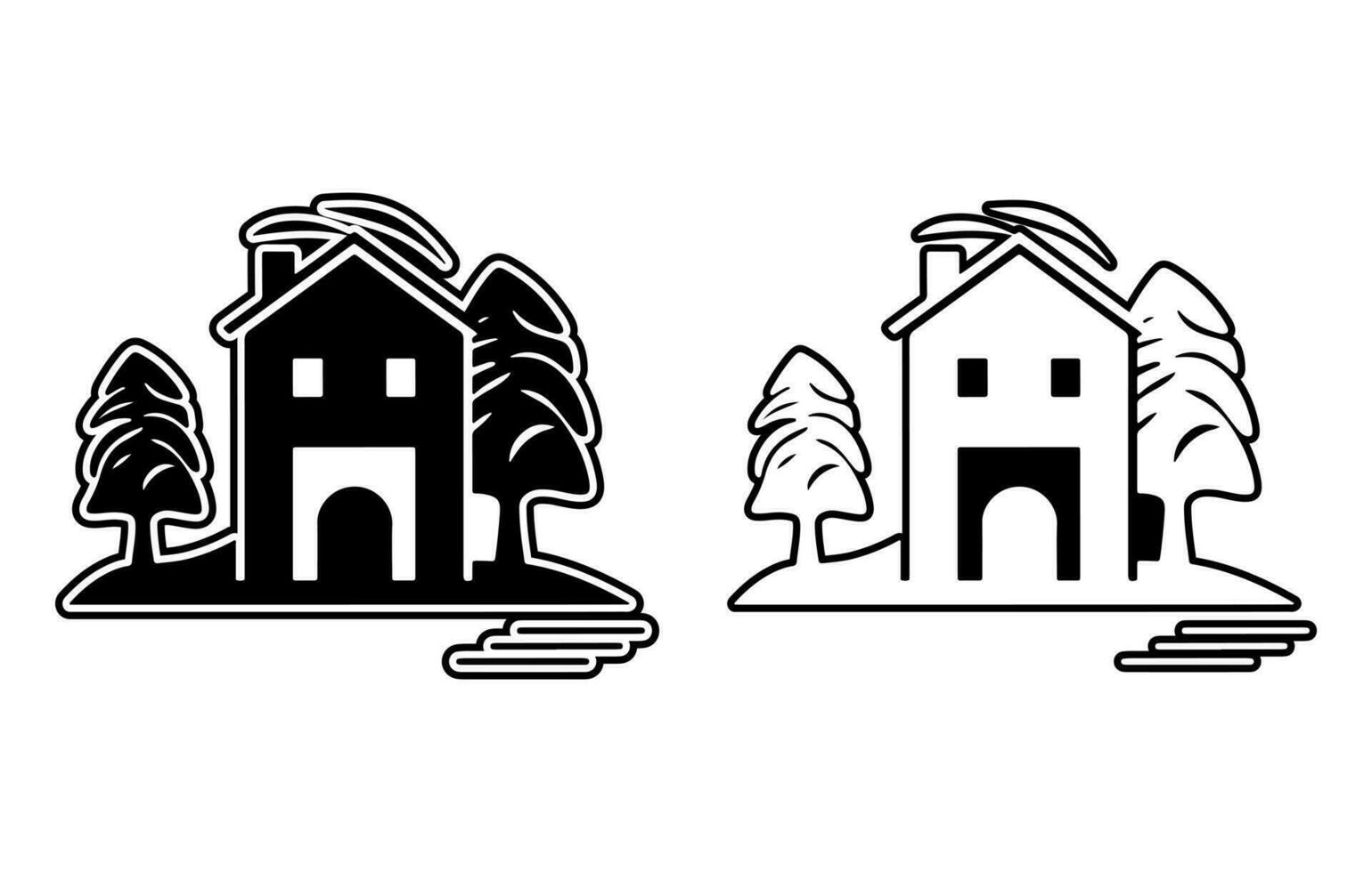 mínimo casa ícone, rede pagina inicial símbolo, vetor local na rede Internet sinal, casa ícone definir. casa vetor ilustração símbolo
