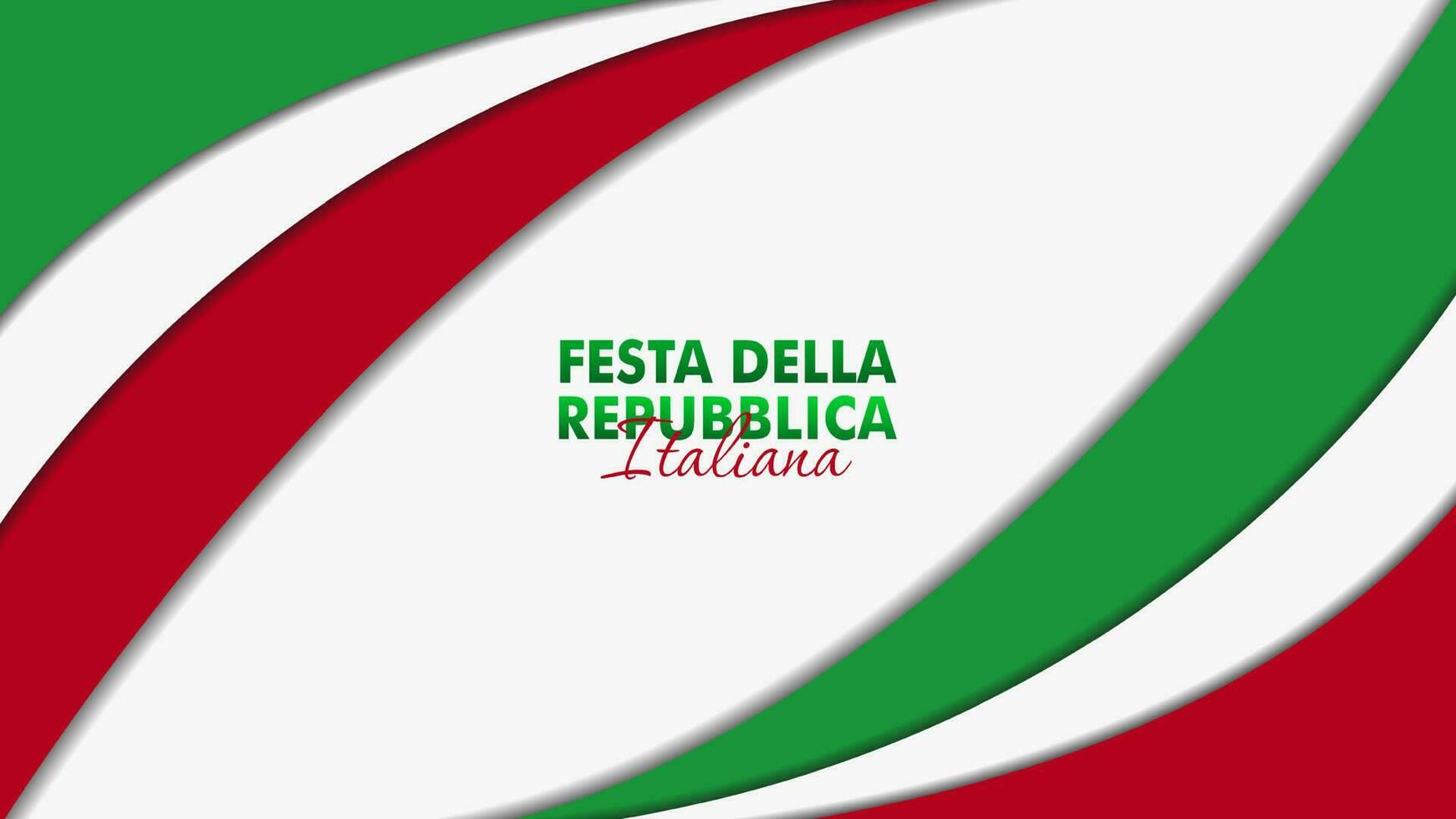 festa della repubblica italiana, 2 Giungno, Itália república dia 2 junho, Itália nacional bandeira. celebração fundo vetor