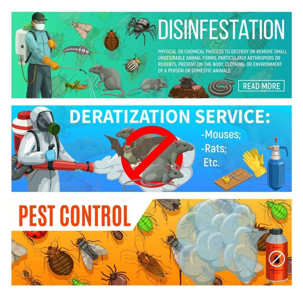 desinfestação, desratização, insetos pragas ao controle vetor