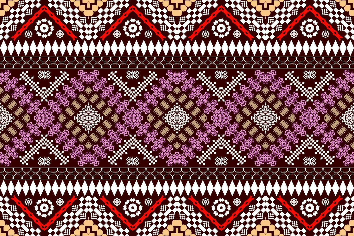 étnico figura asteca bordado estilo. geométrico ikat oriental tradicional arte padrão.design para étnico plano de fundo,papel de parede,moda,vestuário,embrulho,tecido,elemento,sarong,gráfico ilustração vetor