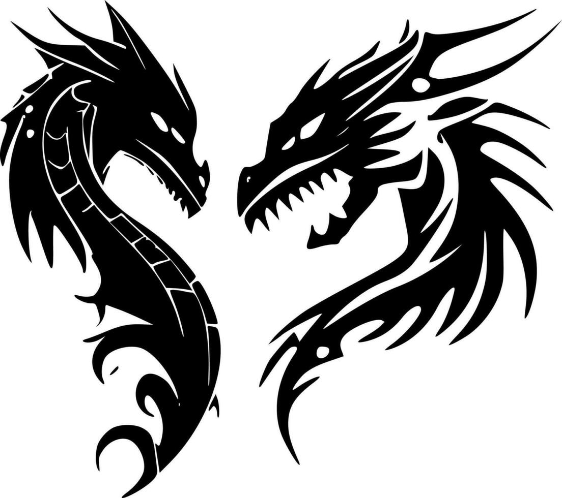 dragões - Alto qualidade vetor logotipo - vetor ilustração ideal para camiseta gráfico