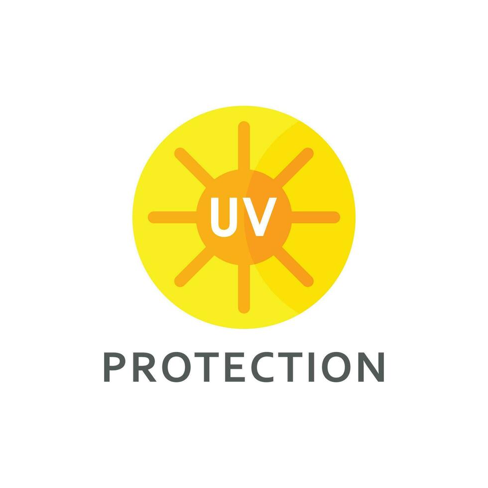 uv proteção vetor ícone, ultravioleta logotipo