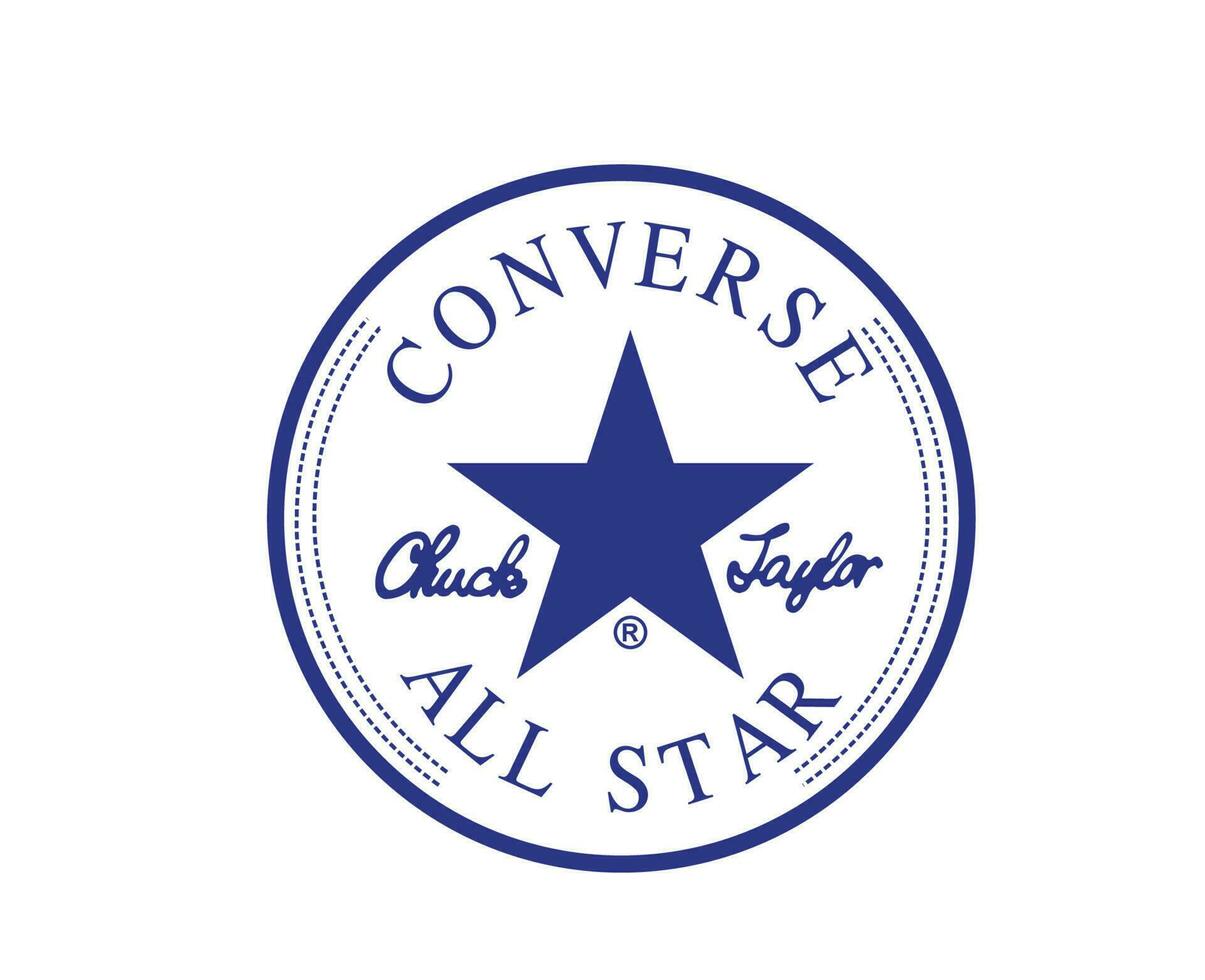 conversar todos Estrela logotipo marca azul sapatos símbolo Projeto vetor ilustração