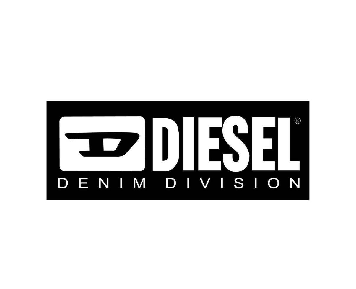 diesel marca roupas logotipo símbolo Preto Projeto luxo moda vetor ilustração
