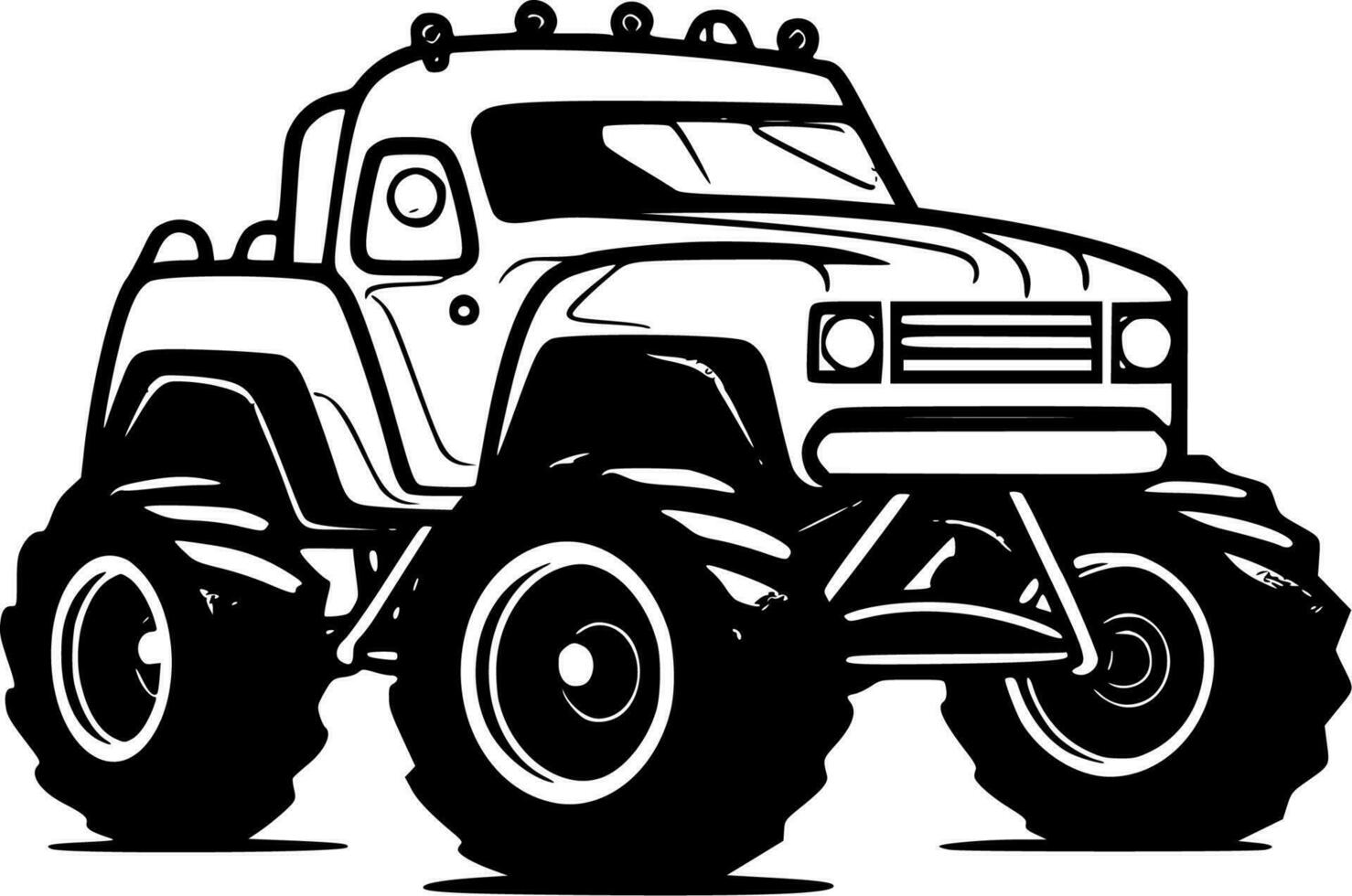 monstro caminhão - Alto qualidade vetor logotipo - vetor ilustração ideal para camiseta gráfico