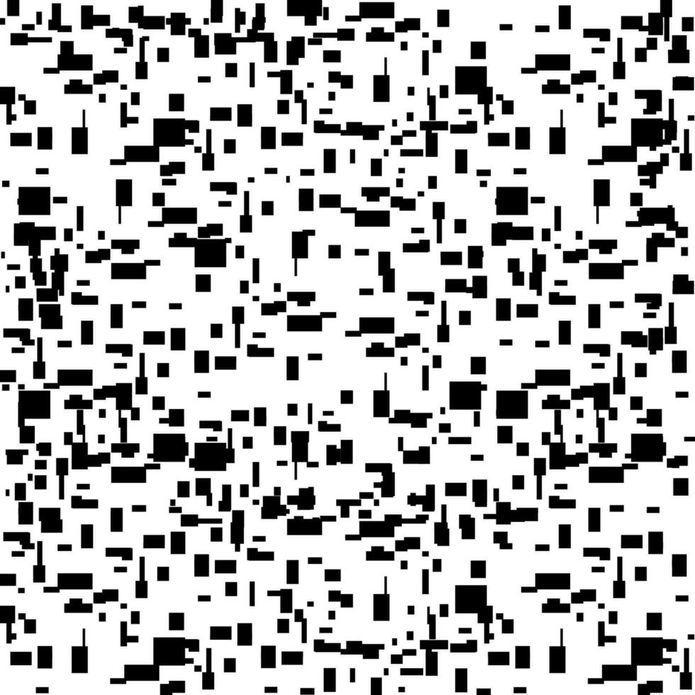abstrato digital barulho. erro pixel Projeto. abstrato embaralhado píxeis fundo. abstrato fundo. Preto e branco pixelização. vetor