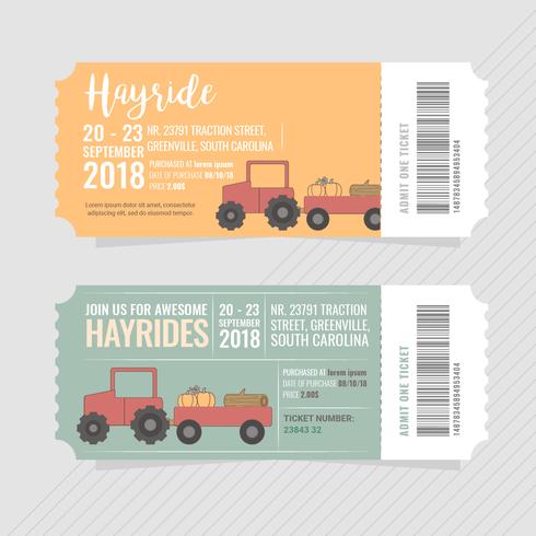 Bilhetes Vector Hayrides