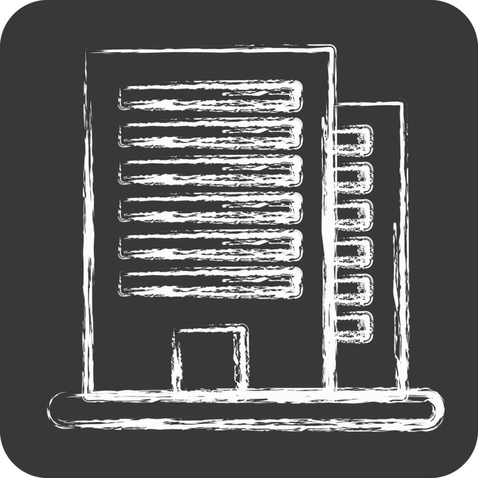 ícone escritório. adequado para Educação símbolo. giz estilo. simples Projeto editável. Projeto modelo vetor