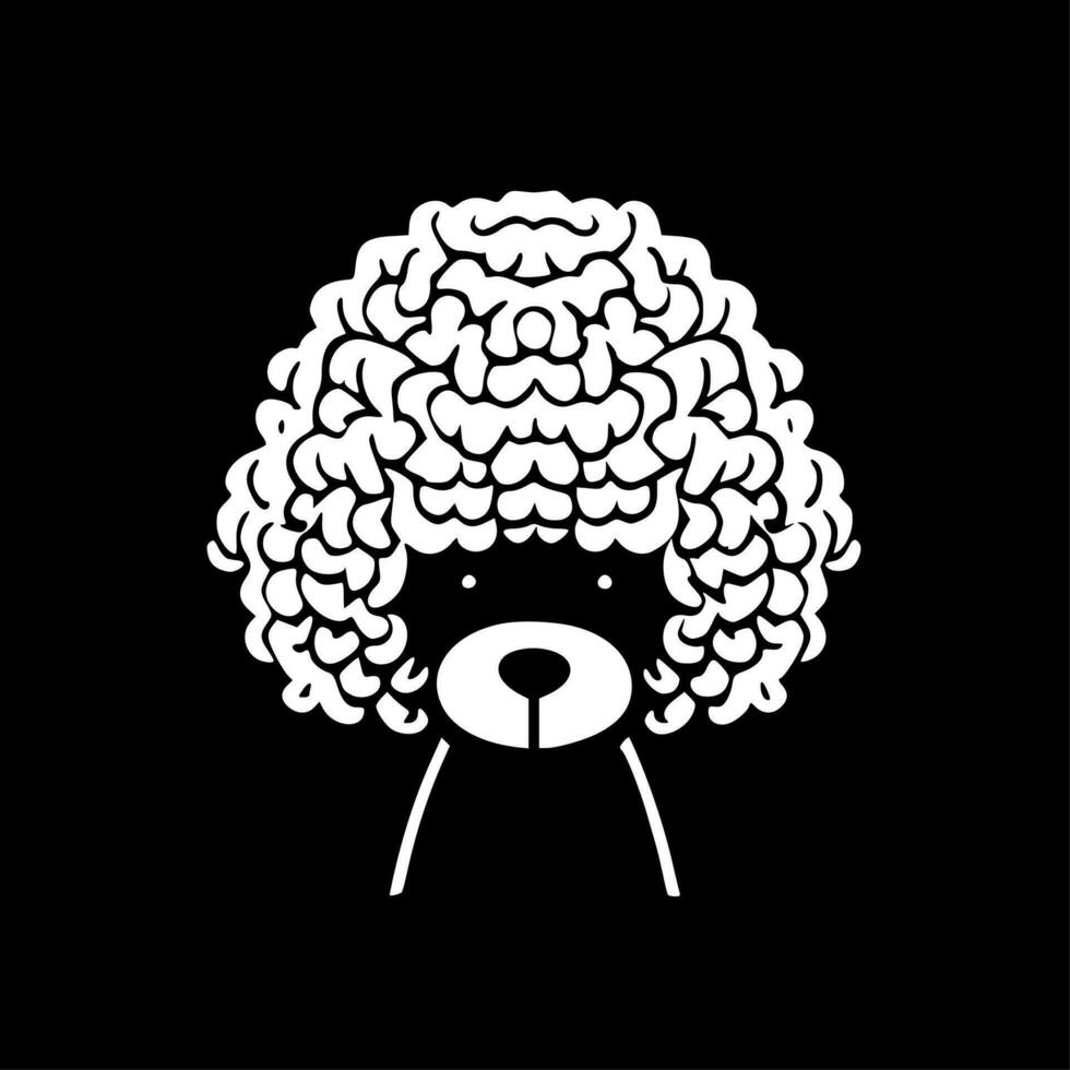 poodle - minimalista e plano logotipo - vetor ilustração