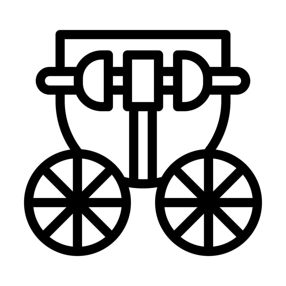design de ícone de carruagem vetor