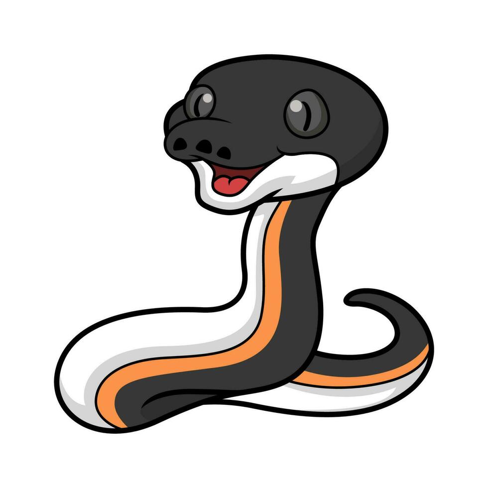 fofa ouro albertisi serpente desenho animado vetor