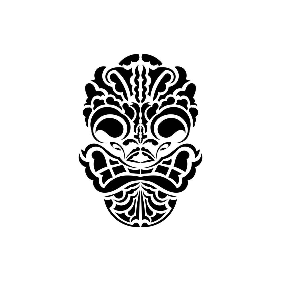 tribal mascarar. tradicional totem símbolo. havaiano estilo. vetor isolado em branco fundo.
