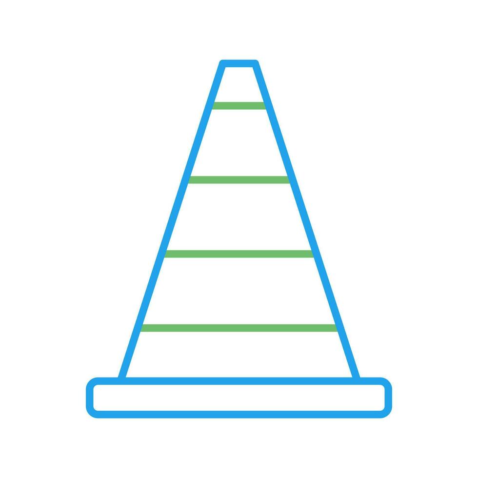 ícone de vetor de cone de construção