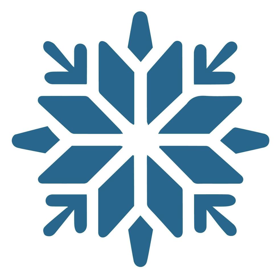 isolado floco de neve vetor ícone inverno decorar enfeite