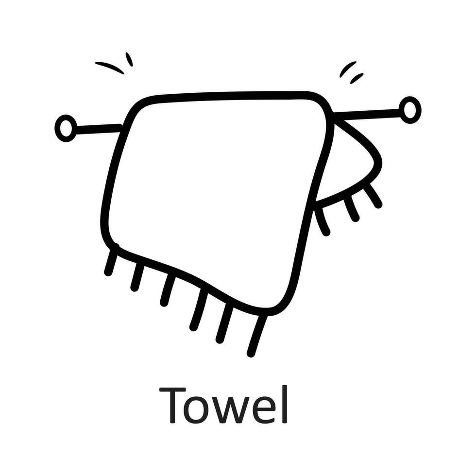 toalha vetor esboço ícone Projeto ilustração. família símbolo em branco fundo eps 10 Arquivo