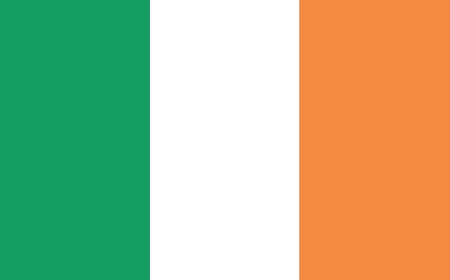 Irlanda nacional oficial bandeira símbolo, bandeira vetor ilustração.