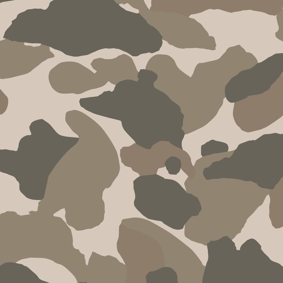 textura camuflagem militar fundo estampado caqui - vetor