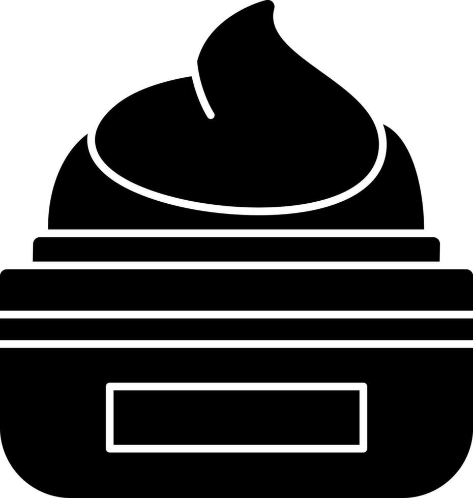 design de ícone de vetor de creme
