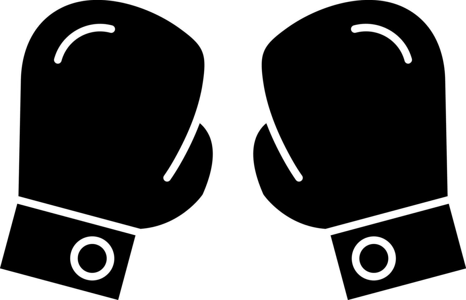 design de ícone vetorial de luvas de boxe vetor