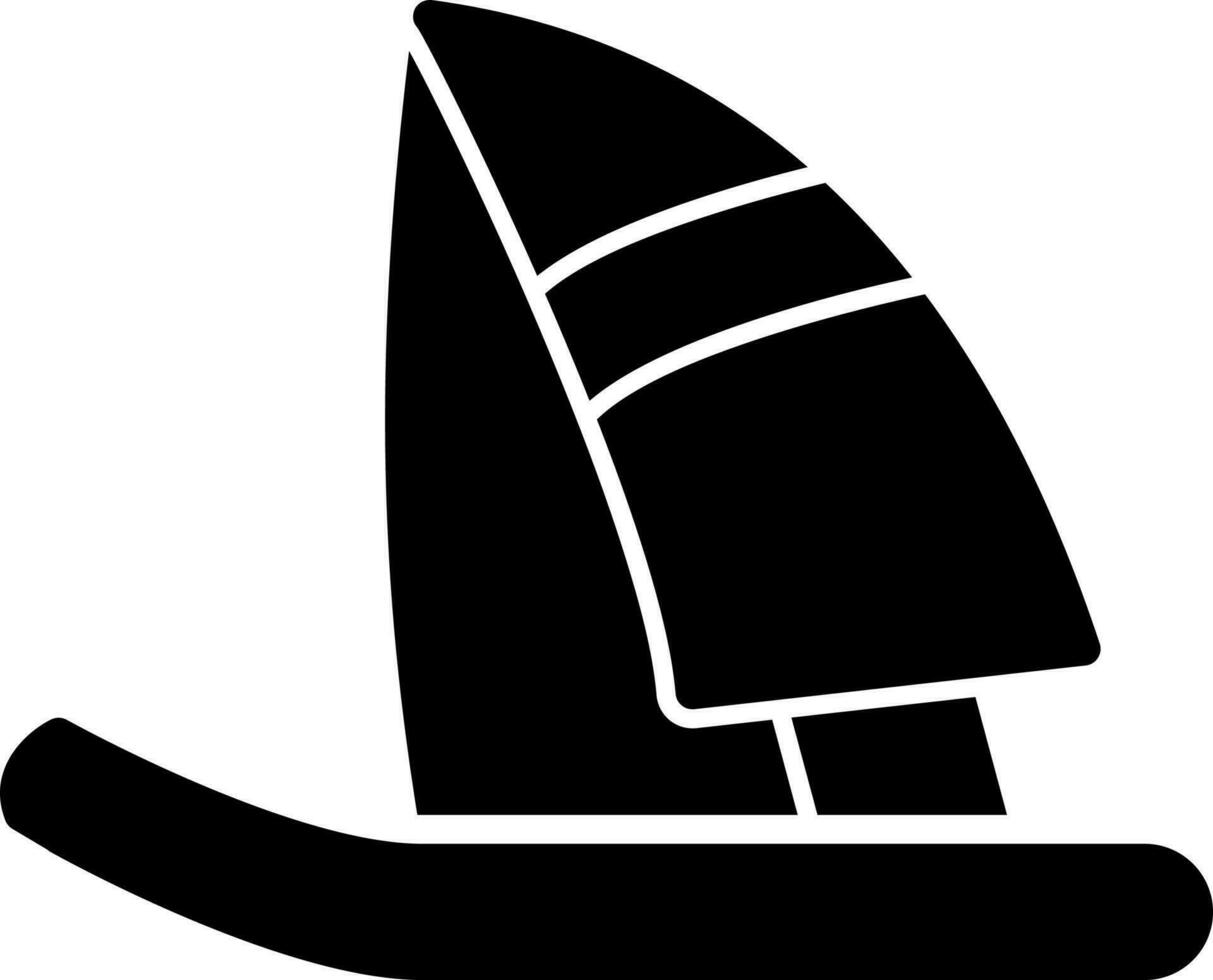 design de ícone de vetor de windsurf