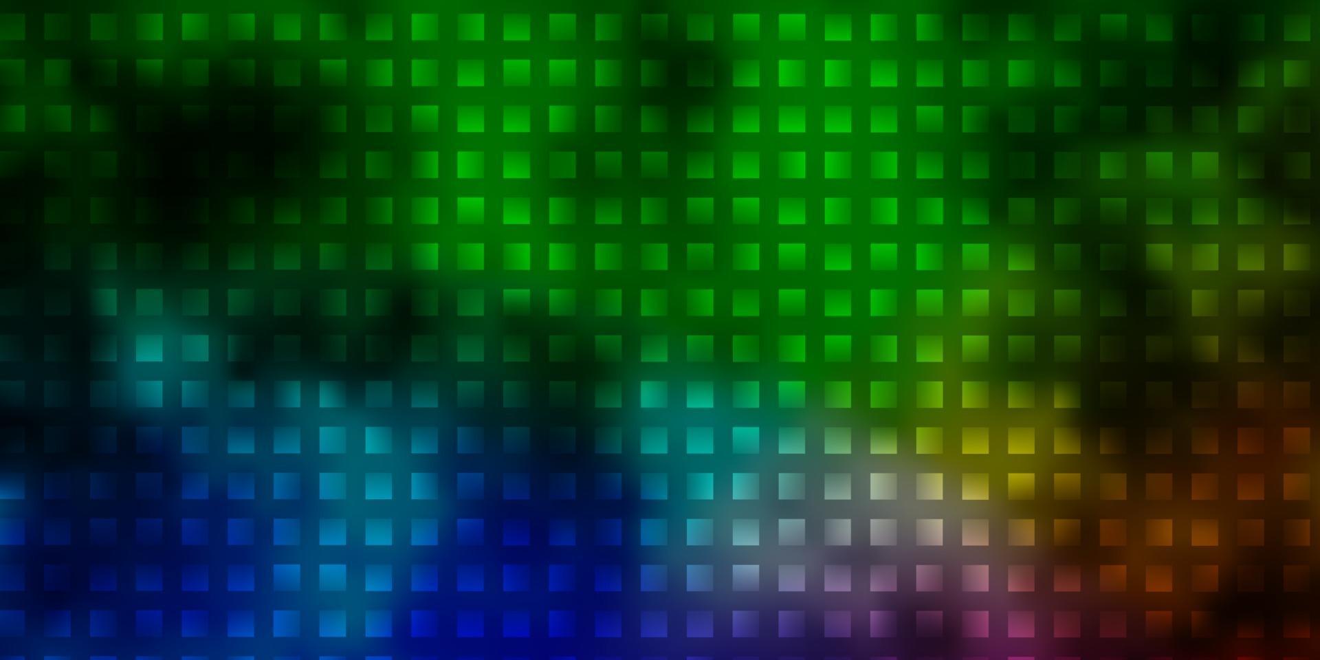 fundo escuro do vetor multicolor com retângulos.