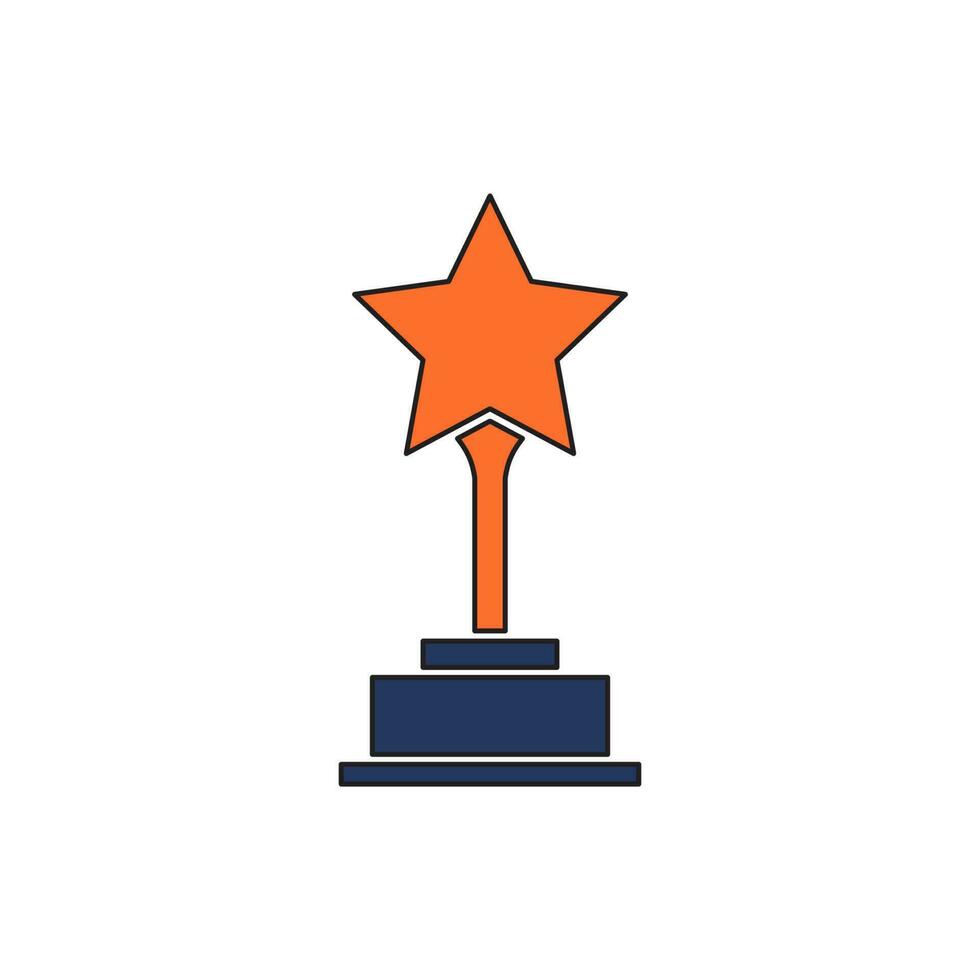 troféu ícone vetor ilustração. troféu ícone vetor eps