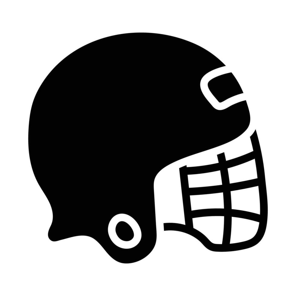 Esportes capacete vetor sólido ícone Projeto ilustração. olímpico símbolo em branco fundo eps 10 Arquivo