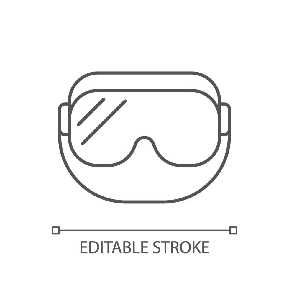 ícone linear de óculos médicos vetor