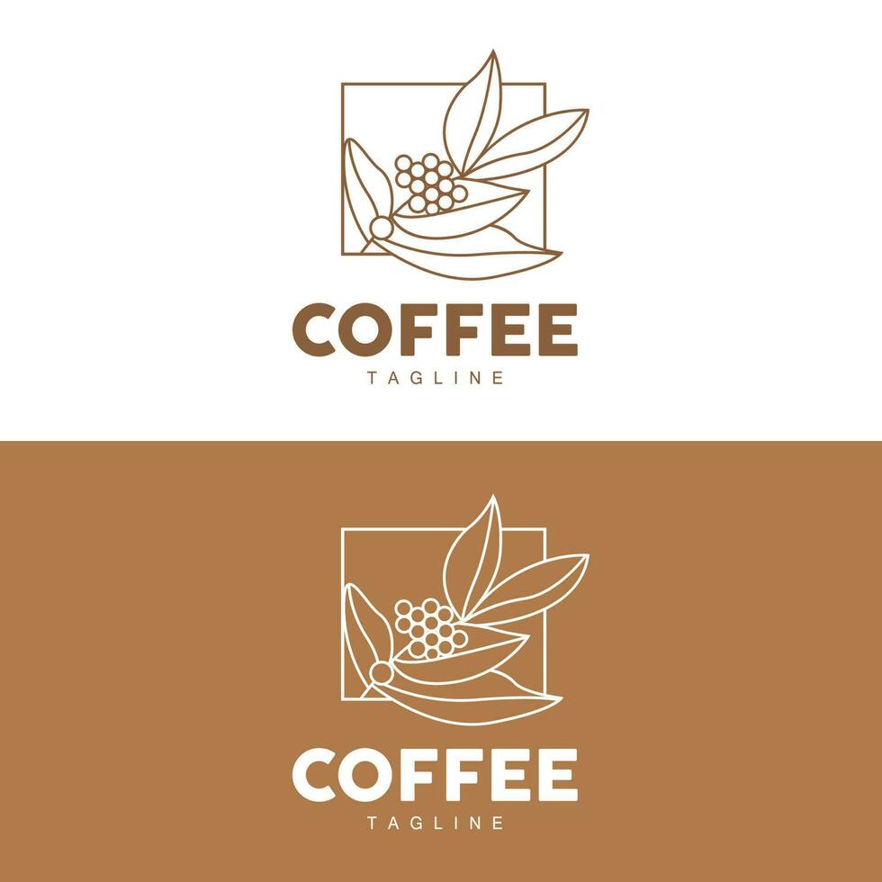 café logotipo, café árvore projeto, cafeteria beber vetor, ícone marca ilustração símbolo vetor