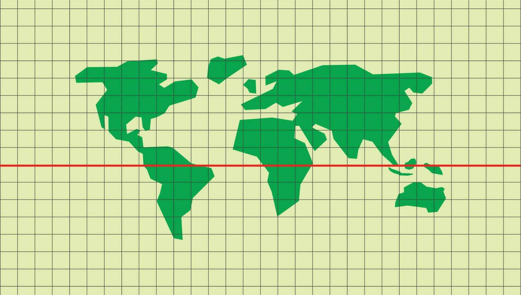 mapa-múndi com design de arte de linha de desenho moderno simples. vetor