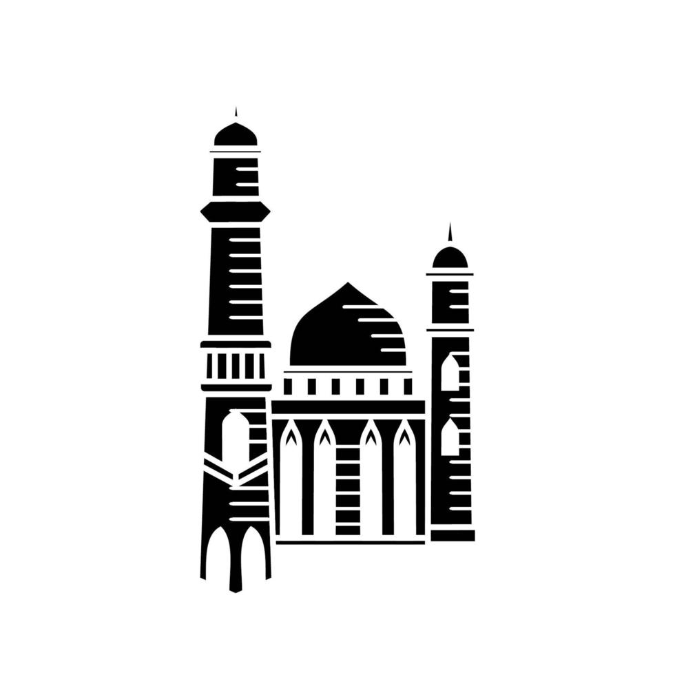 modelo de design de ilustração de mesquita vetor