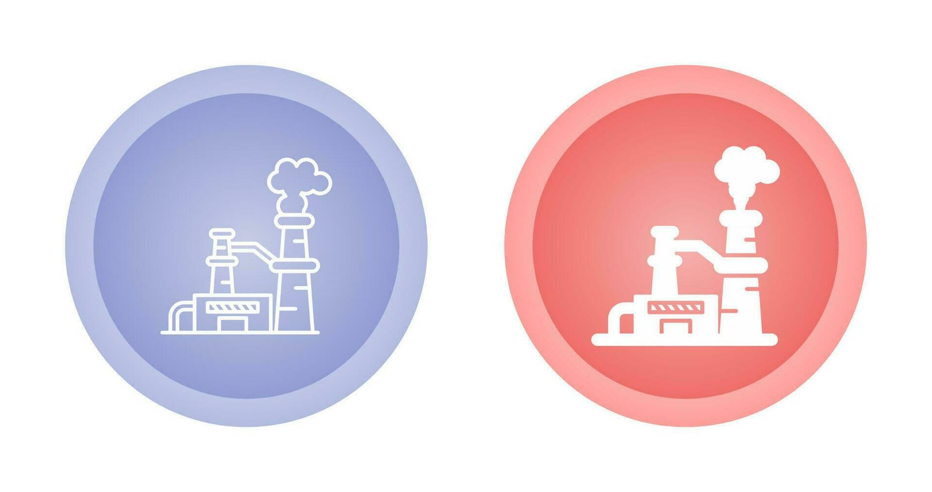 ícone de vetor de usina nuclear