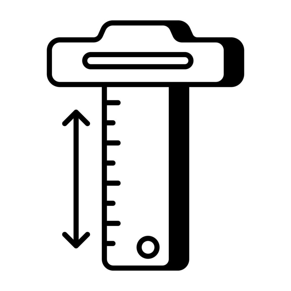 um design de ícone de paquímetro vernier vetor