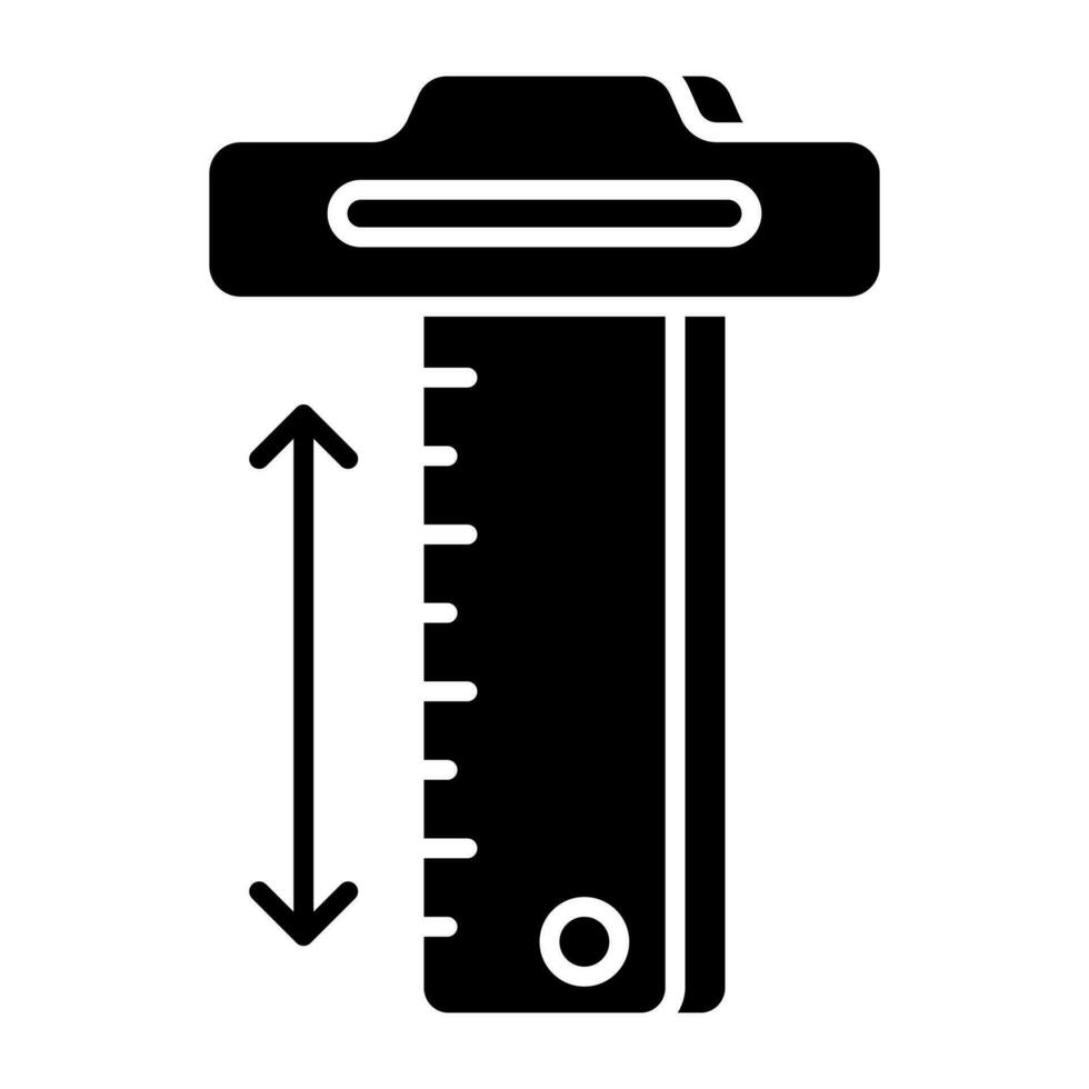 um design de ícone de paquímetro vernier vetor