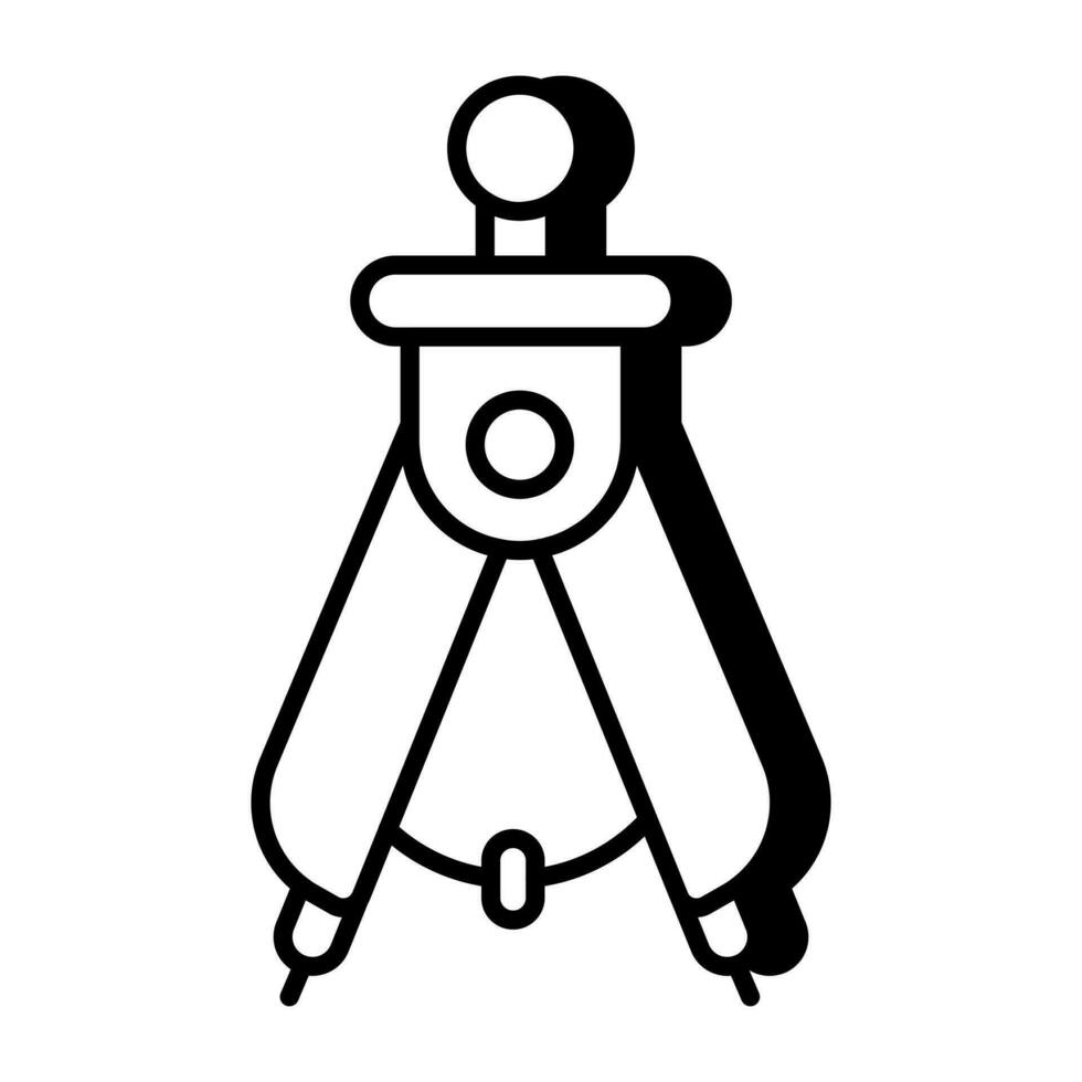 ícone de design criativo de bússola vetor