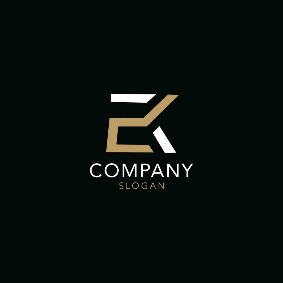 ek companhia logotipo vetor