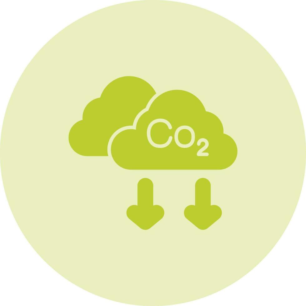 ícone de vetor de co2