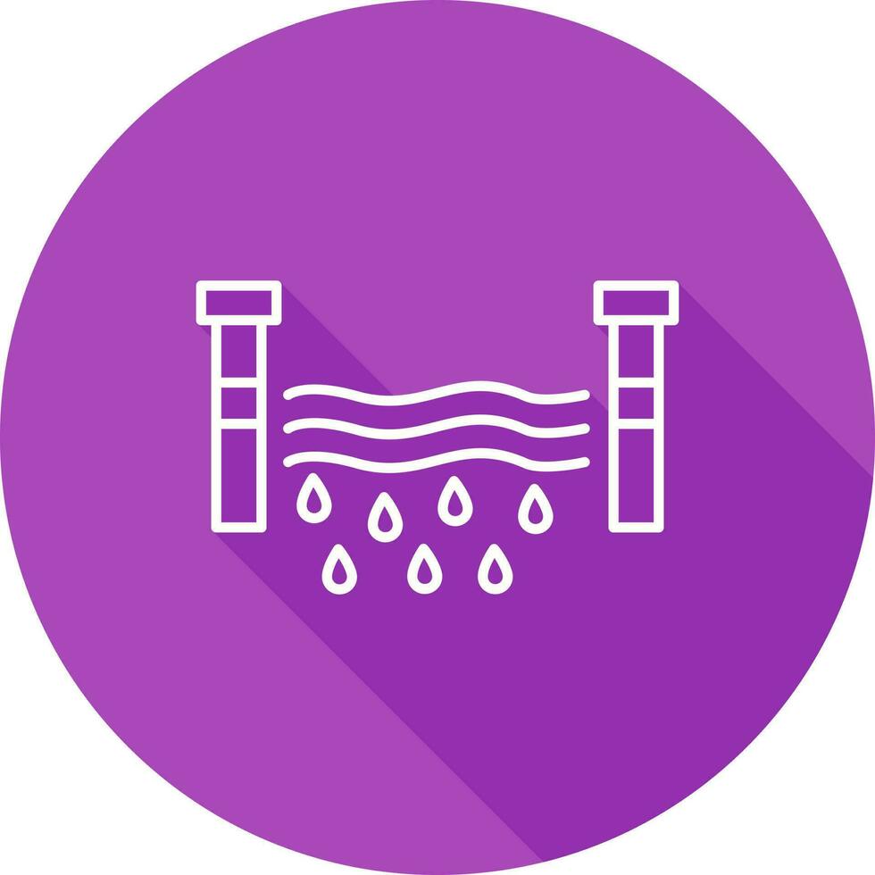 ícone de vetor de barragem de água