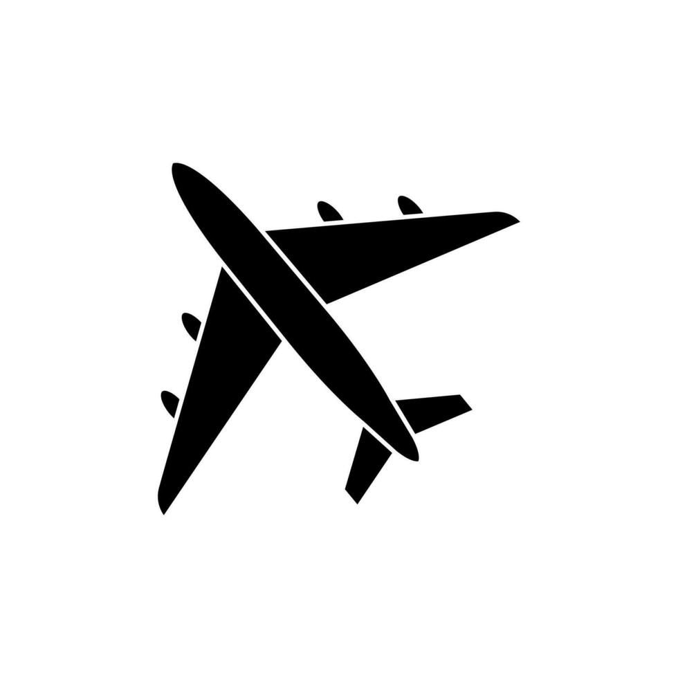 aeronave ícone vetor. avião ilustração placa. avião símbolo ou logotipo. vetor