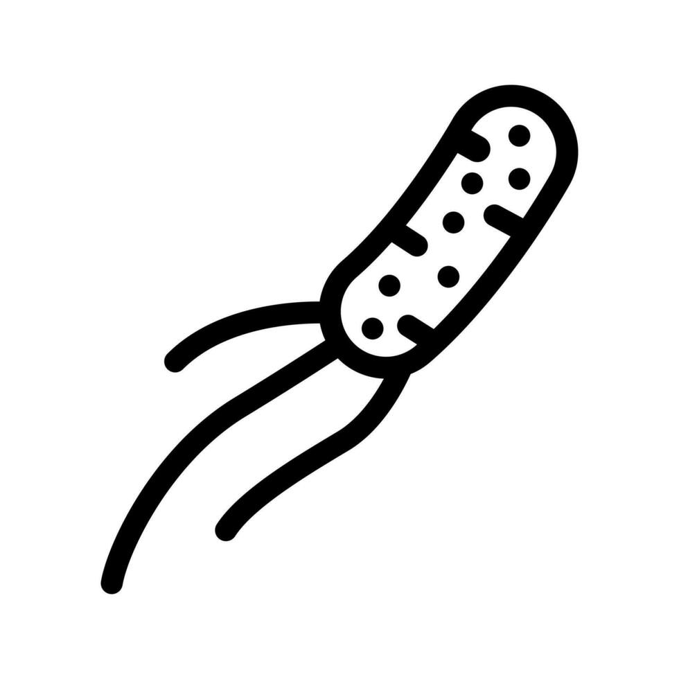 bactérias ícone vetor. bactérias ilustração placa. micróbio símbolo. vetor