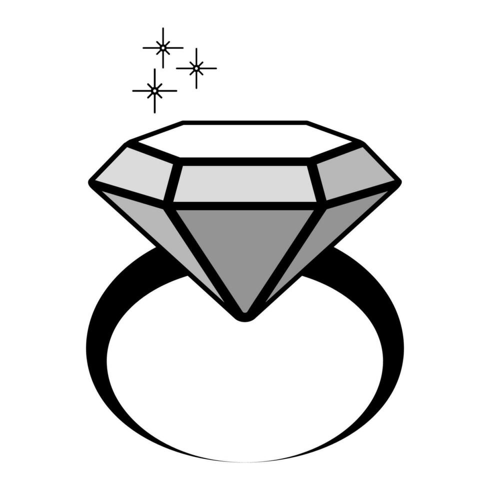 diamante logotipo vetor ilustração Projeto