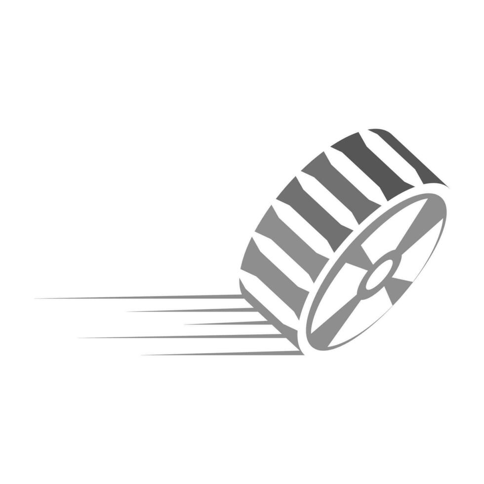 roda logotipo vetor ilustração