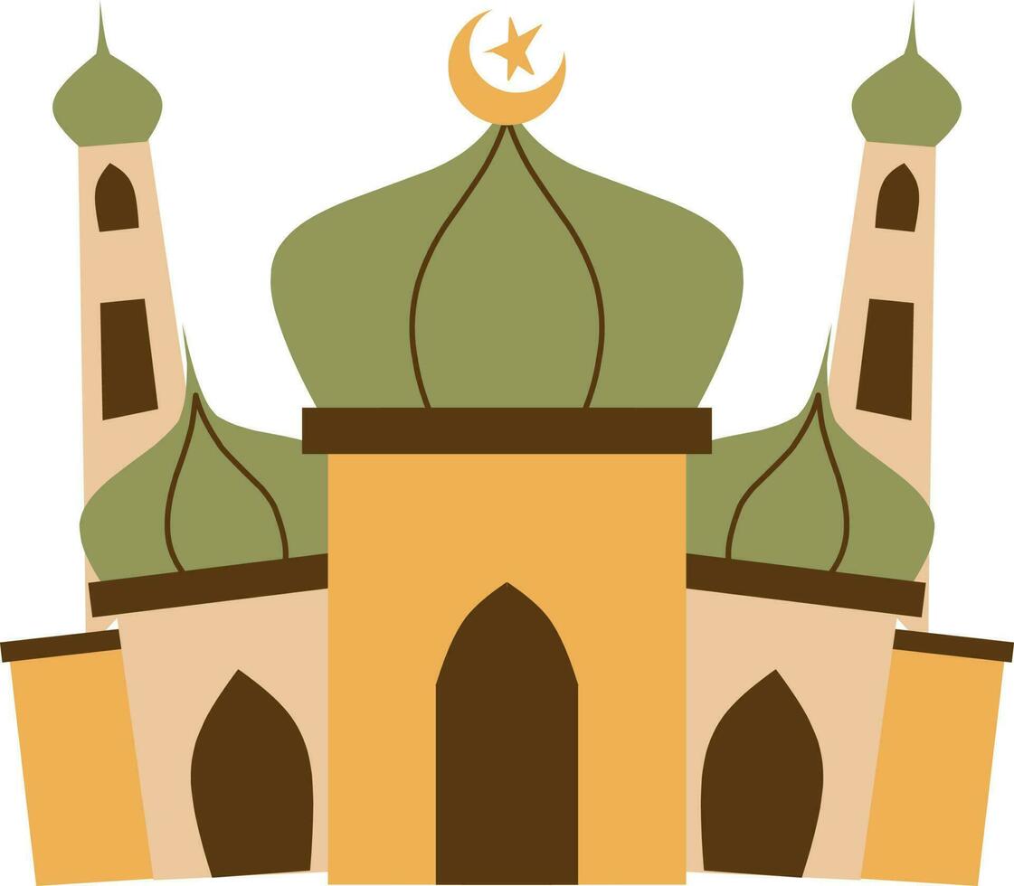 mesquita ícone. plano ilustração do mesquita vetor ícone para rede Projeto. islâmico vetor ilustração