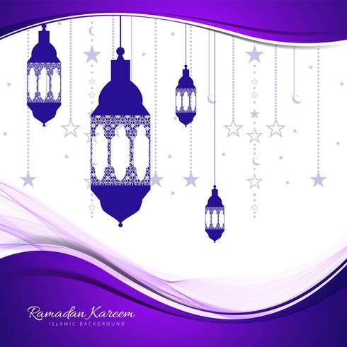 Cartão abstrato Ramadan Kareem fundo vetor