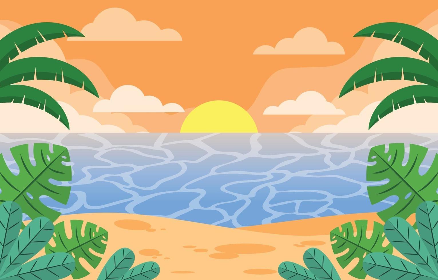 design plano de fundo temporada de verão vetor