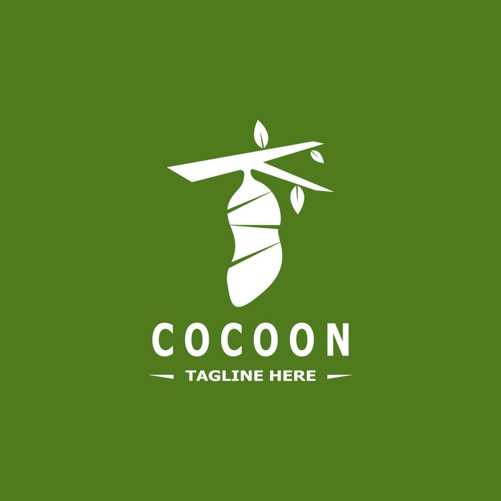 modelo de design de ilustração vetorial de logotipo cocoon vetor